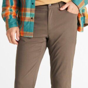 LL Bean Men's Venture Stretch Five-Pocket Pants, Lined 36 x 32, Graphite Grey